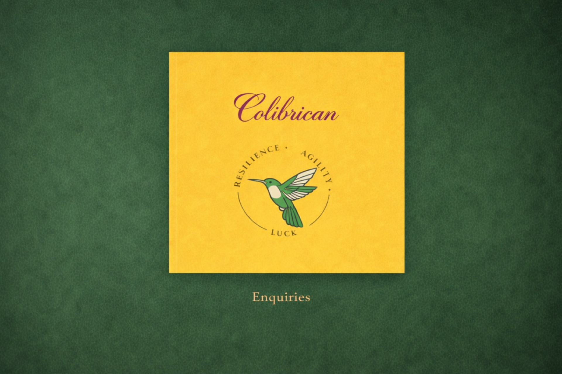 Colibrican holding page